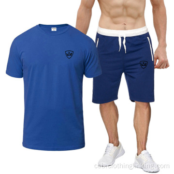 Ang mga Men Summer Short Sleeve ug shorts set